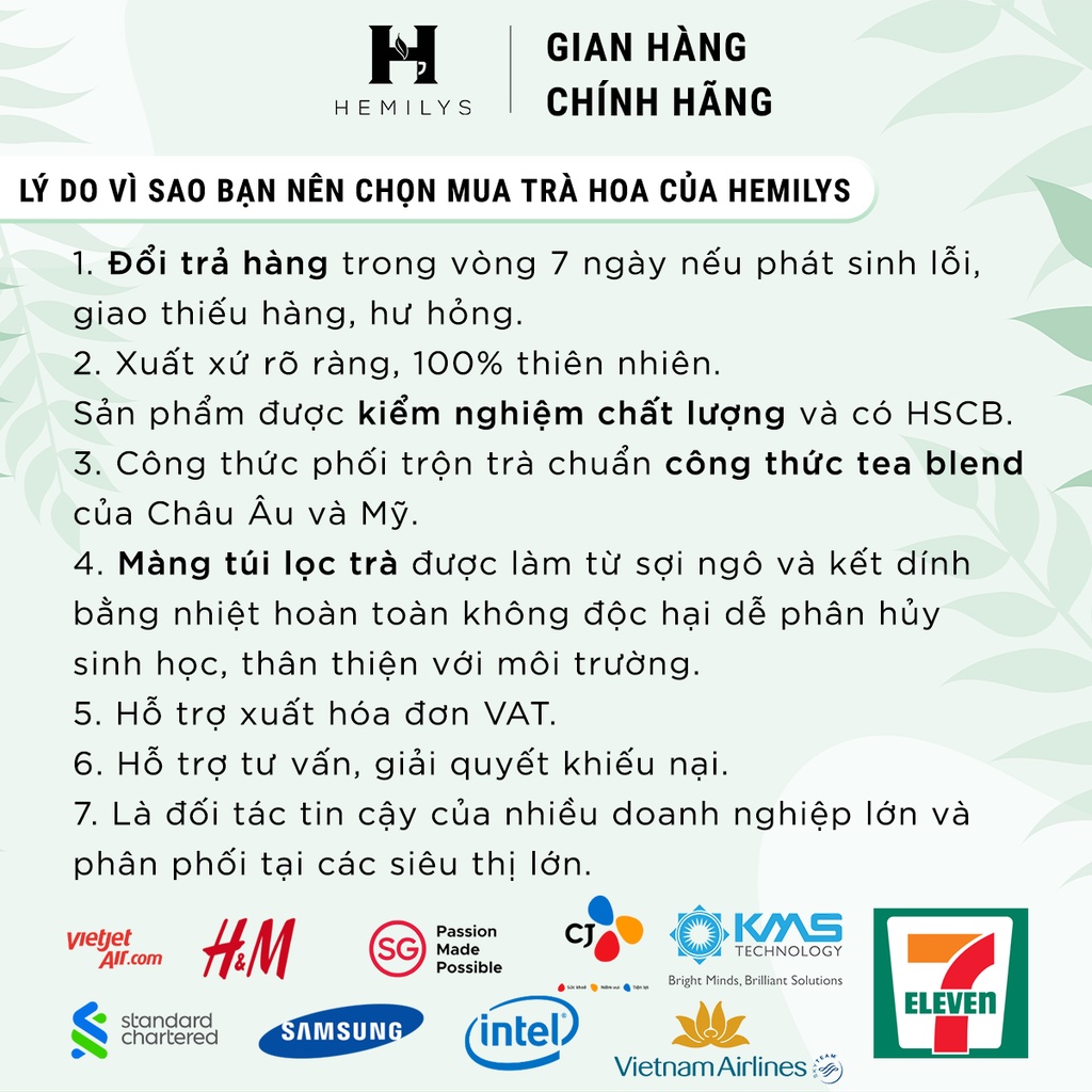 Hộp Trà Kể Chuyện Việt Nam Phi Thường Hemilys Tea  30g
