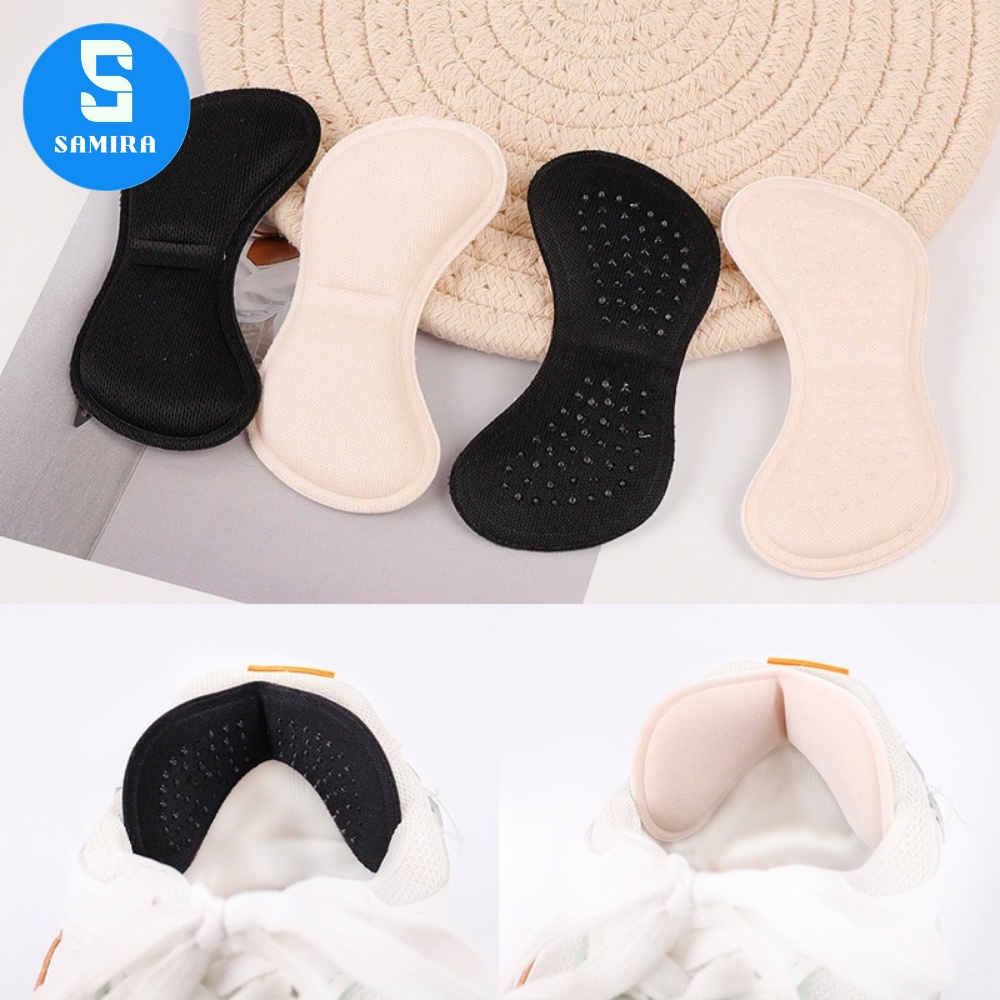 Cặp miếng lót gót giày bảo vệ gót chân 4d giảm đau giảm size chống tuột nam nữ có hạt matxa SA24