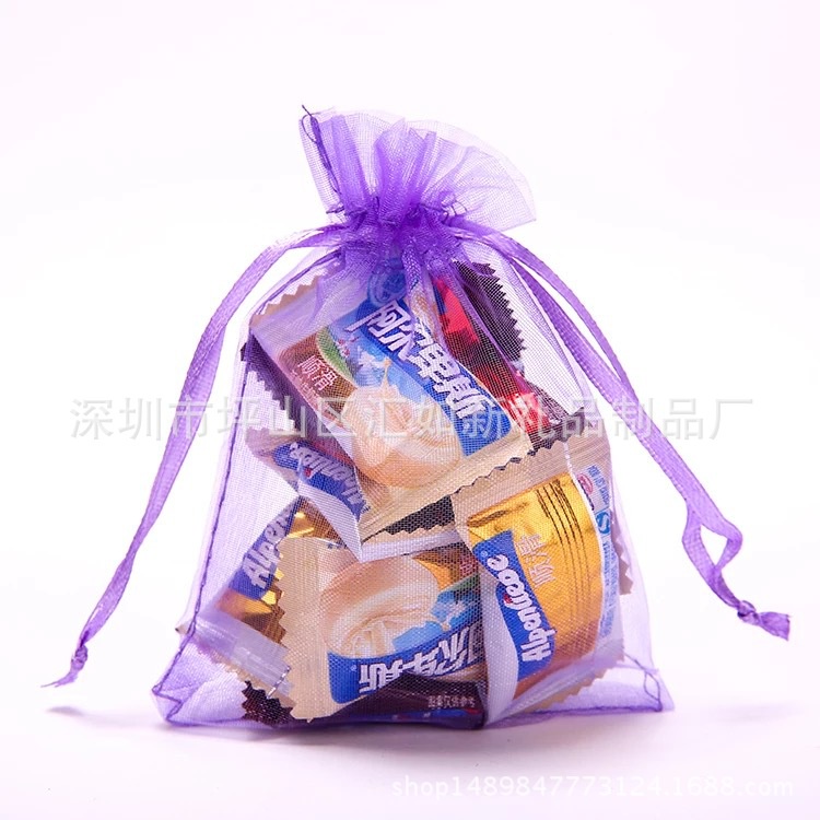 Túi Rút Lưới Voan Size 10x15cm Đựng Quà Đựng Trang Sức Mỹ Phẩm - Combo 10 túi