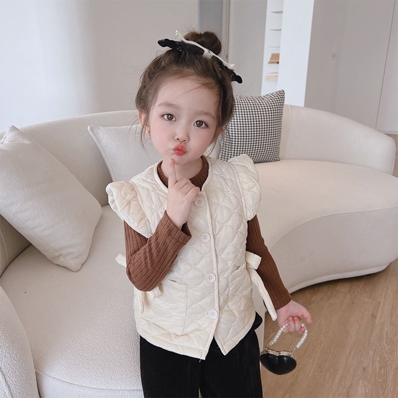 Áo Vest Lót Nhung Dày Ấm Áp Đơn Giản Dành Cho Học Sinh