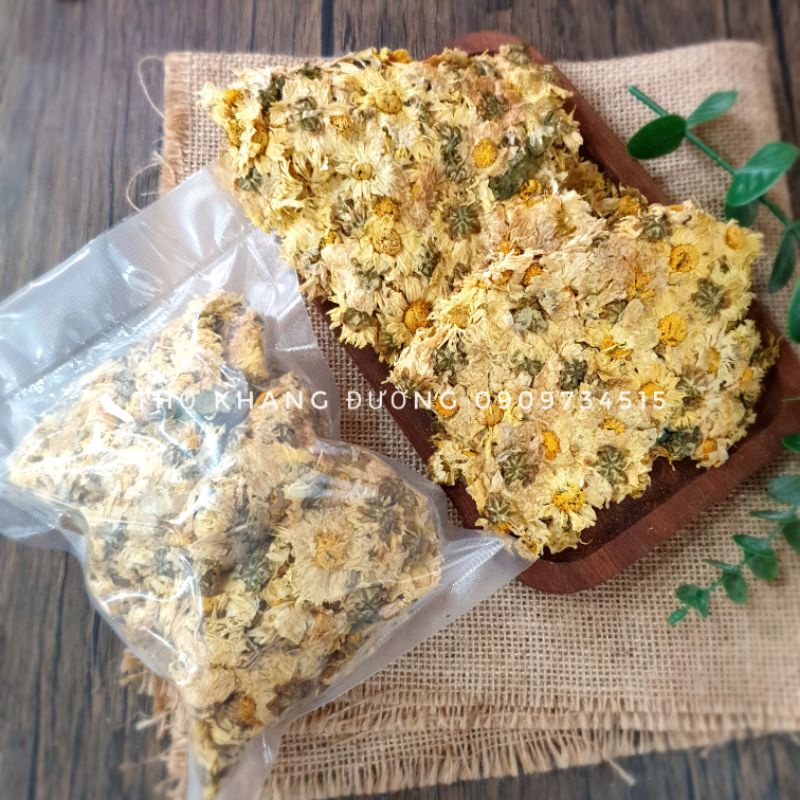 Trà hoa cúc khô thơm loại 1, 1kg cúc bánh nấu nước sâm giúp thanh nhiệt