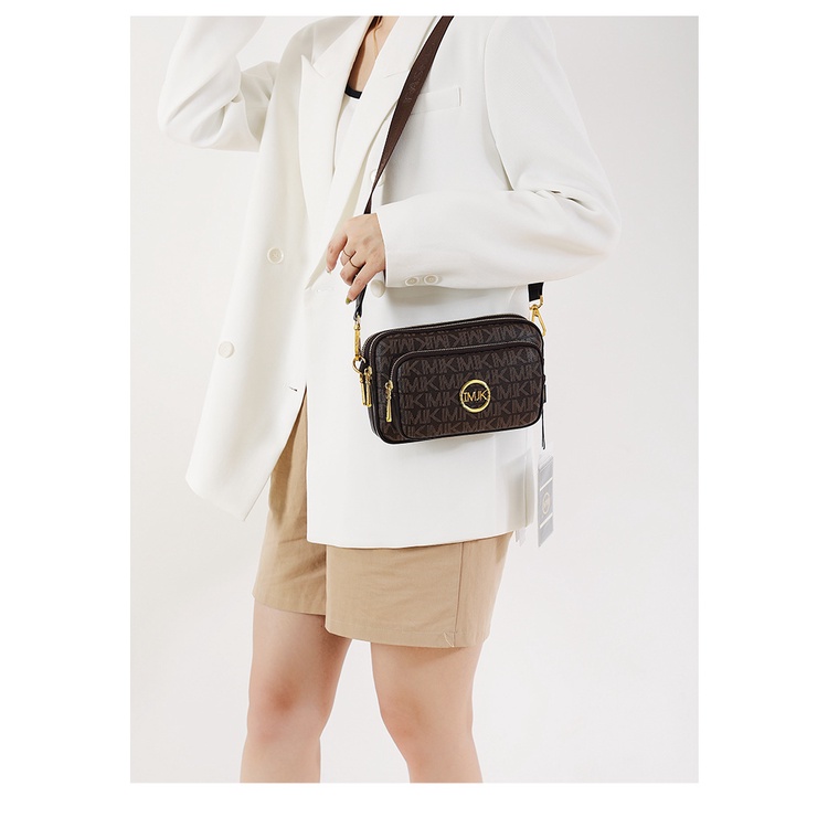 Túi đeo bụng nữ túi đeo chéo có ba ngăn dây đeo bản to thời thượng chất liệu da in họa tiết LK286 | BigBuy360 - bigbuy360.vn