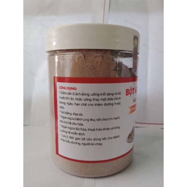 500gr Bột gạo lứt đậu đỏ thơm,mịn.uống là giảm cân,giữ dáng