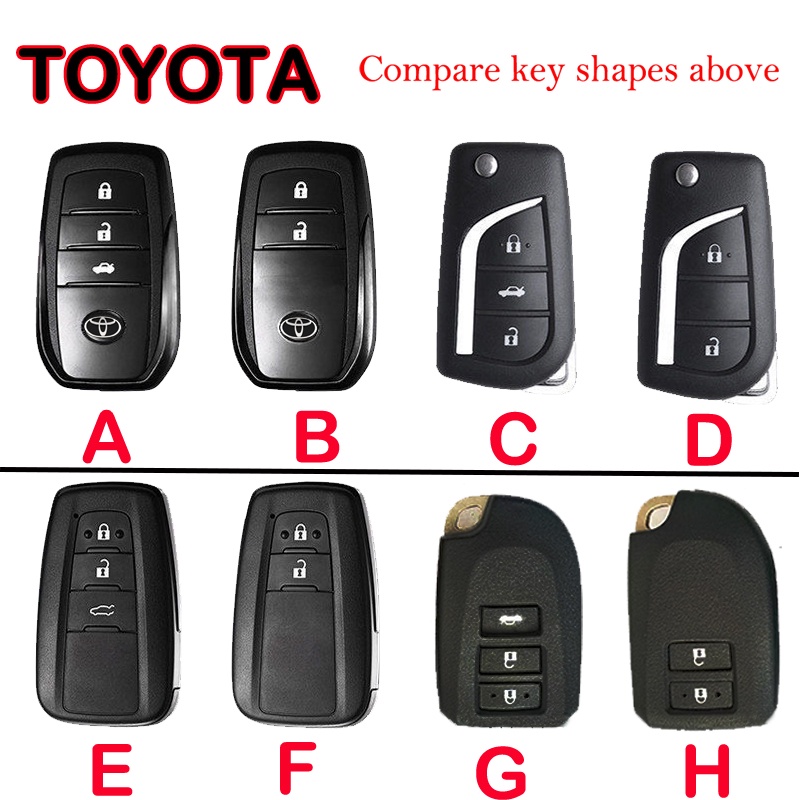 Vỏ chìa khoá toyota Vios , Yaris , hilux ,Camry , Cross - Corolla Altis 2022