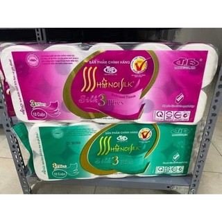 Giấy vệ sinh Hà Nội bịch 10 cuộn không lõi siêu dai mềm mịn