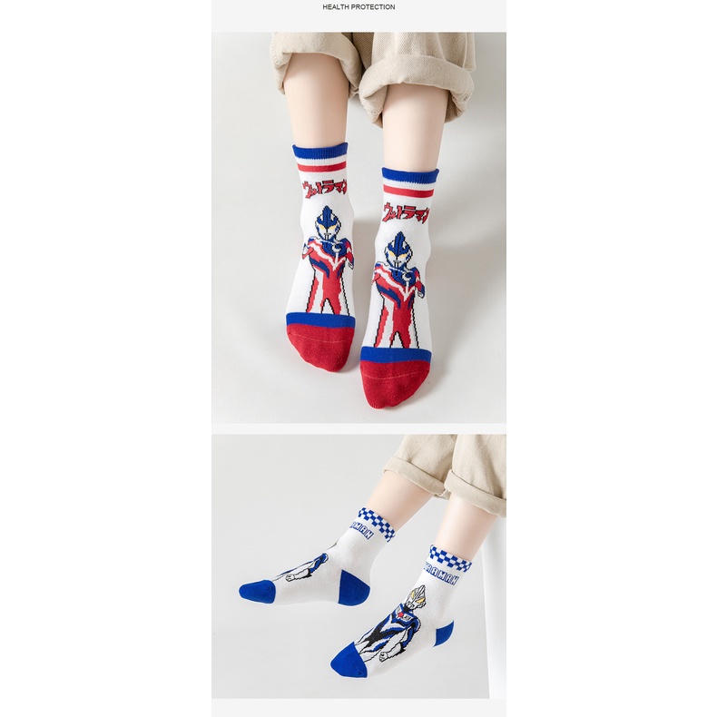 Vớ Cotton Nguyên Chất Thoáng Khí Họa Tiết Hoạt Hình WAFNHA D690 Cho Bé