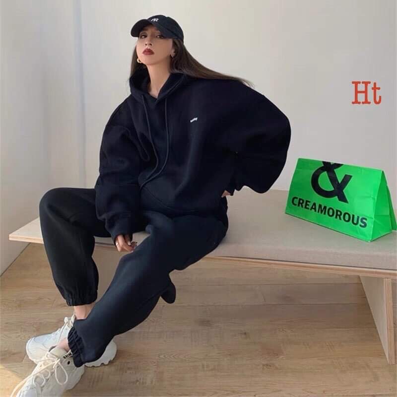 Bộ nỉ mũ cotton chữ nhỏ SOME HT12