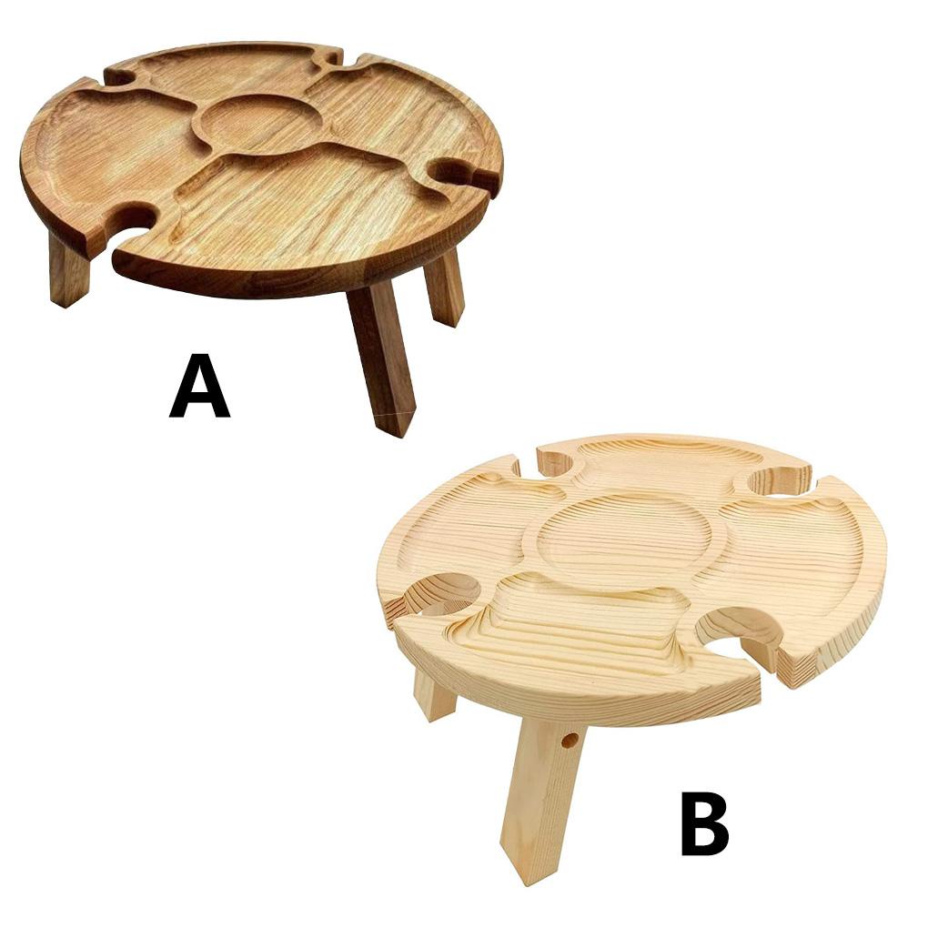 Giá Đỡ Ly Rượu Bằng Gỗ Có Thể Gấp Gọn Tiện Dụng Mang Theo Du Lịch Dã Ngoại