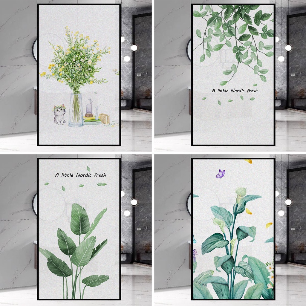 Decal dán kính đẹp giá rẻ, dán cửa sổ, cửa chính Huệ Decor, uy tín, chất lượng