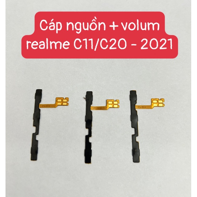 Cáp nguồn + volum realme C11 2021/Realme C20