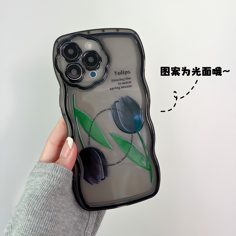 Ốp Điện Thoại Hình Hoa Hồng Và Sóng Biển Cho iphone7 / 7plus / 8 / 8plus / x / xs / 11 / 12 / 13 / 14 / pro / max / plus / promax