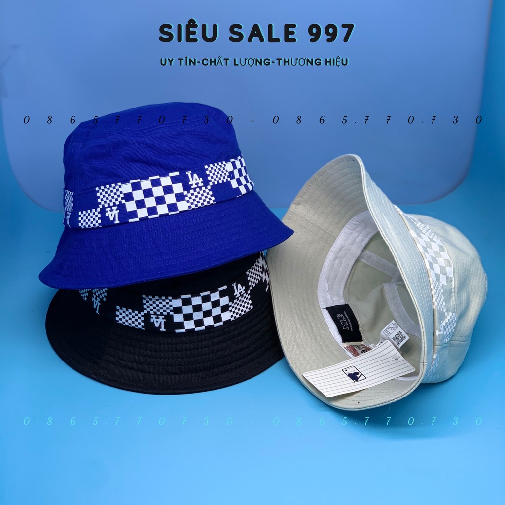 MŨ BUCKET L-A HỌA TIẾT CA RÔ CAO CẤP VẢI XỊN FULL TEM MÁC THỜI TRANG