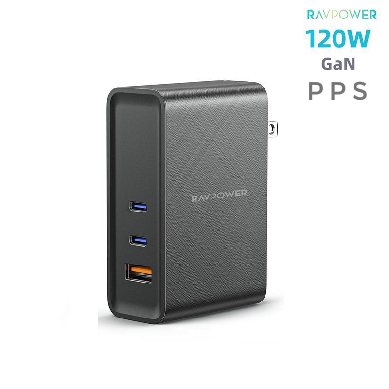 Củ Sạc Siêu Nhanh 120W RAVPower PD Pioneer - 620028 - PD 3.0 - PPS 100W - QC 4.0+ - Sản Phẩm Chính Hãng - Nguyên Sealbox