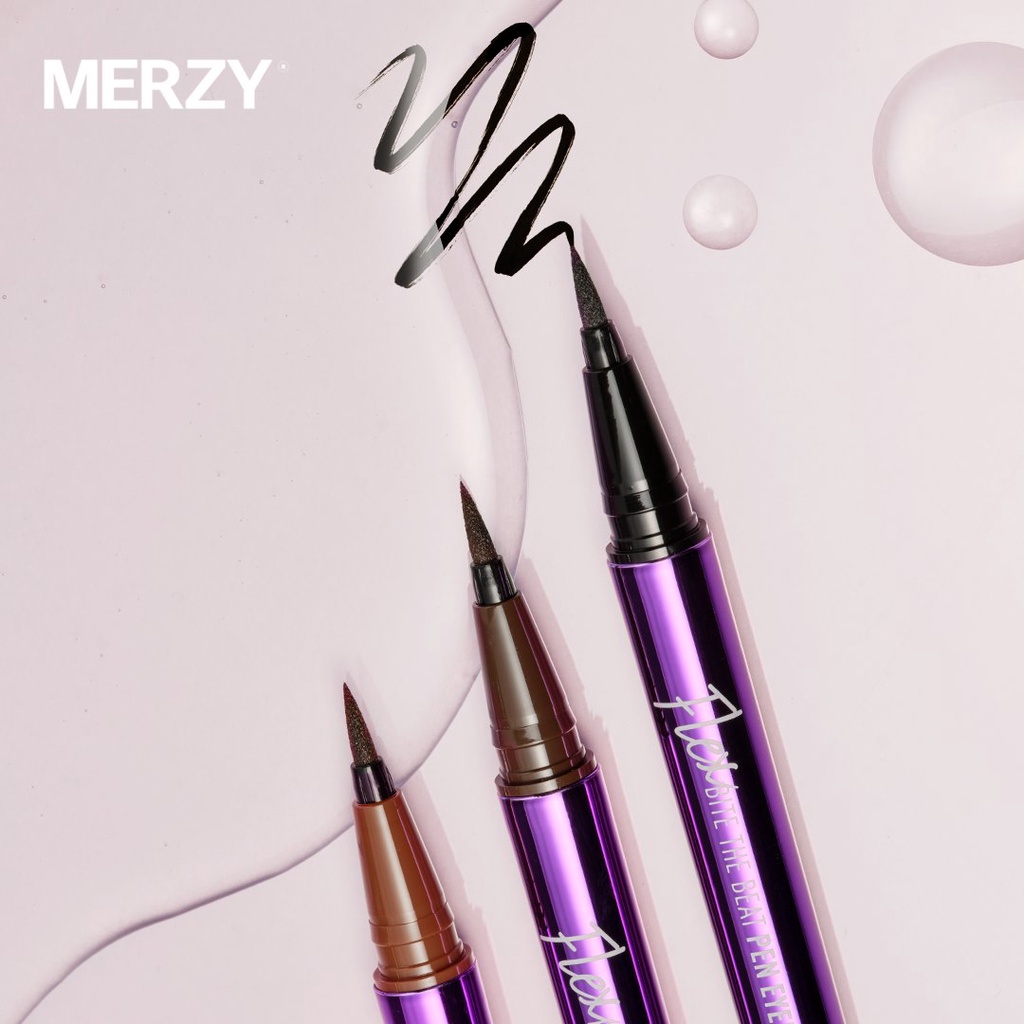 Combo Son Kem Lì Merzy The First Velvet Tint 4.5g  + Bút kẻ mắt Merzy Pen Eyeliner Flex 0.6g