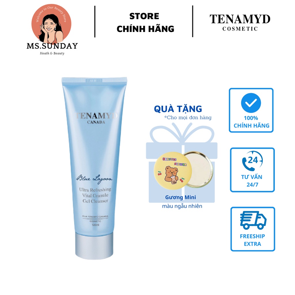 Gel Rửa Mặt Kiểm Soát Dầu Tenamyd ULTRA REFRESHING VITAL GRANULE GEL CLEANSER