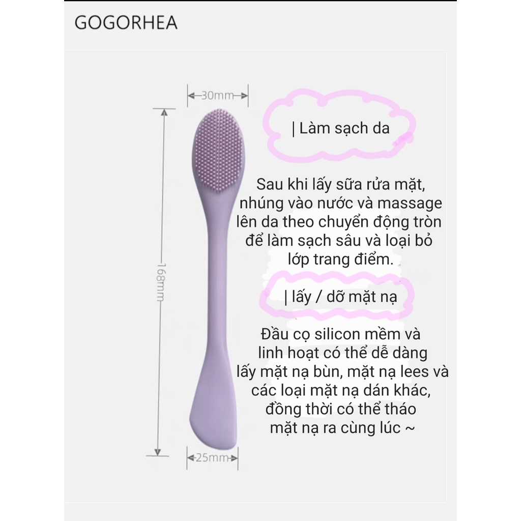 Bàn chải mặt nạ silocon