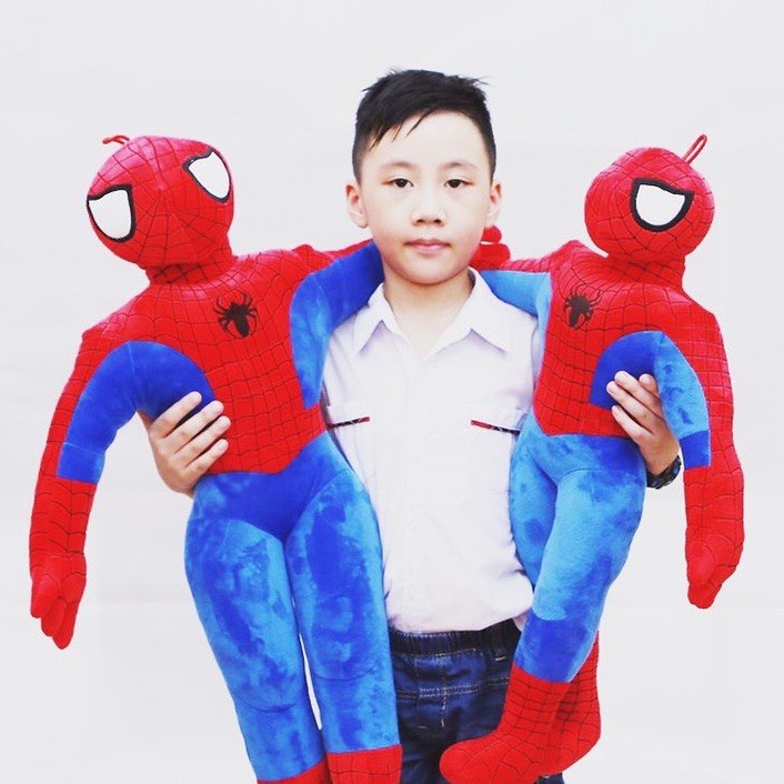 Đồ Chơi Thú Bông Siêu Nhân Người Nhện, Spider Man Gấu Bông Đủ Cỡ(Loại Nhung mịn)