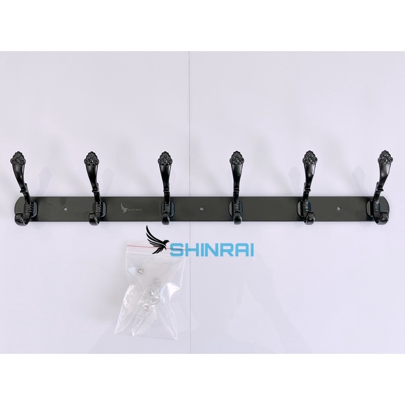 ( Phoenix - Đen Titanium ) Móc Treo Quần Áo , Móc Treo Đồ Hợp Kim INOX Tân Cổ Điển