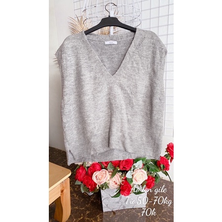 Áo len gile kiểu
