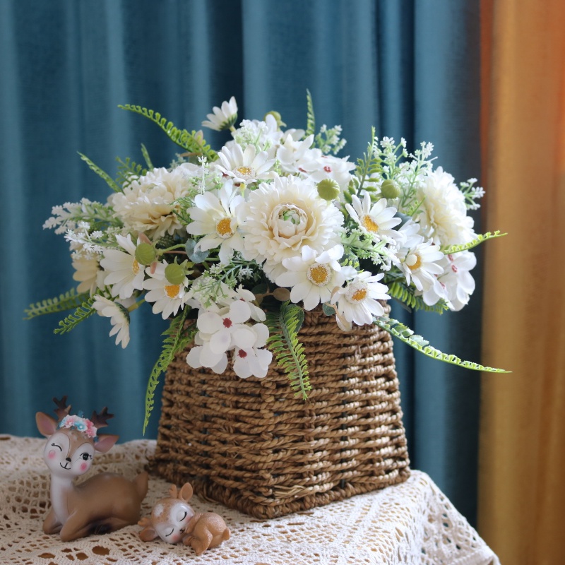 Bó Hoa Cẩm Tú Cầu Giả Bằng Vải Lụa Nhiều Màu Sắc Dùng Trang Trí Bàn Tiệc Cưới / Giáng Sinh