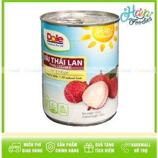 [HÀNG CHÍNH HÃNG] Vải Tươi Đóng Hộp Dole 565gr