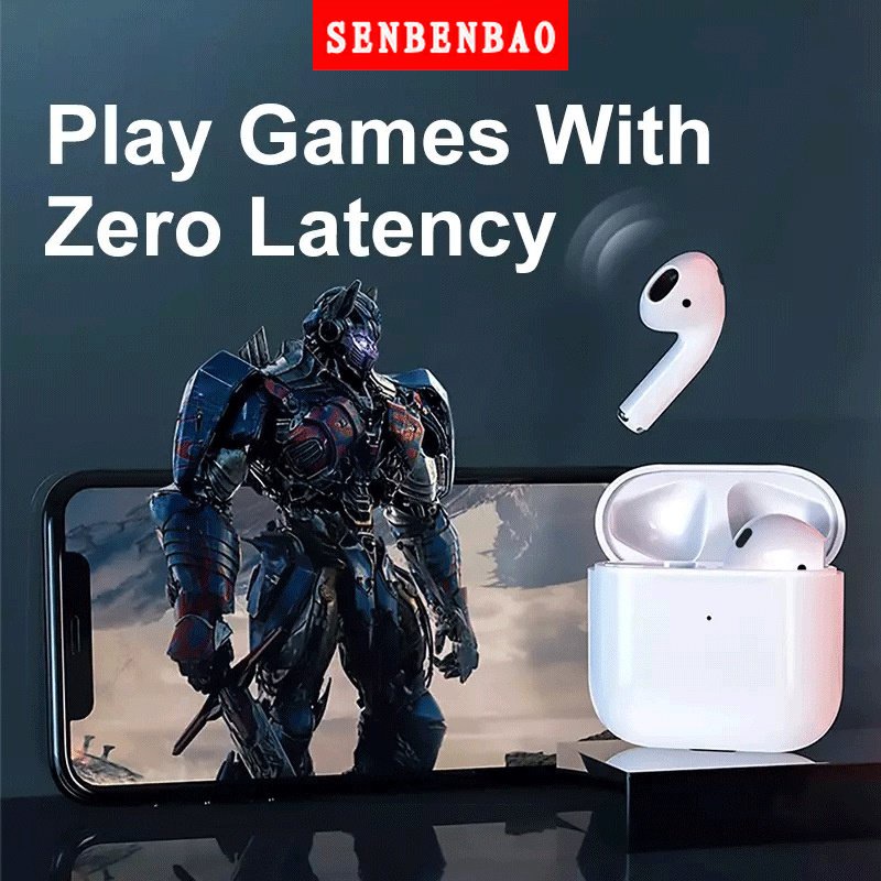Senbenbao Tai Nghe Không Dây Pro 4 TWS Bluetooth 5.0 Chống Nước Có Mic Cho Xiaomi iPhone Pro4