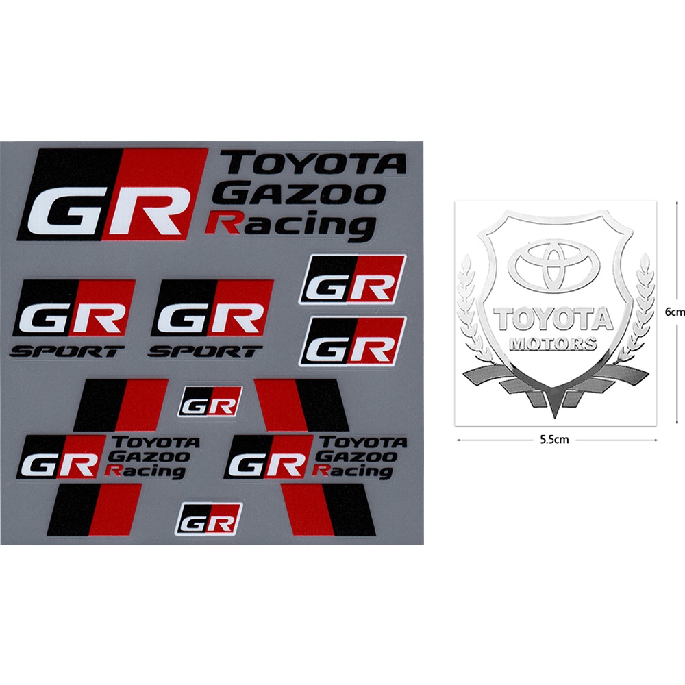GR Sport /GR GAZOO Racing Styling Car Windshield Decal Car Body Decorative Sticker For Toyota 86 YARiS RZ RC RS Camry Supra RAV4