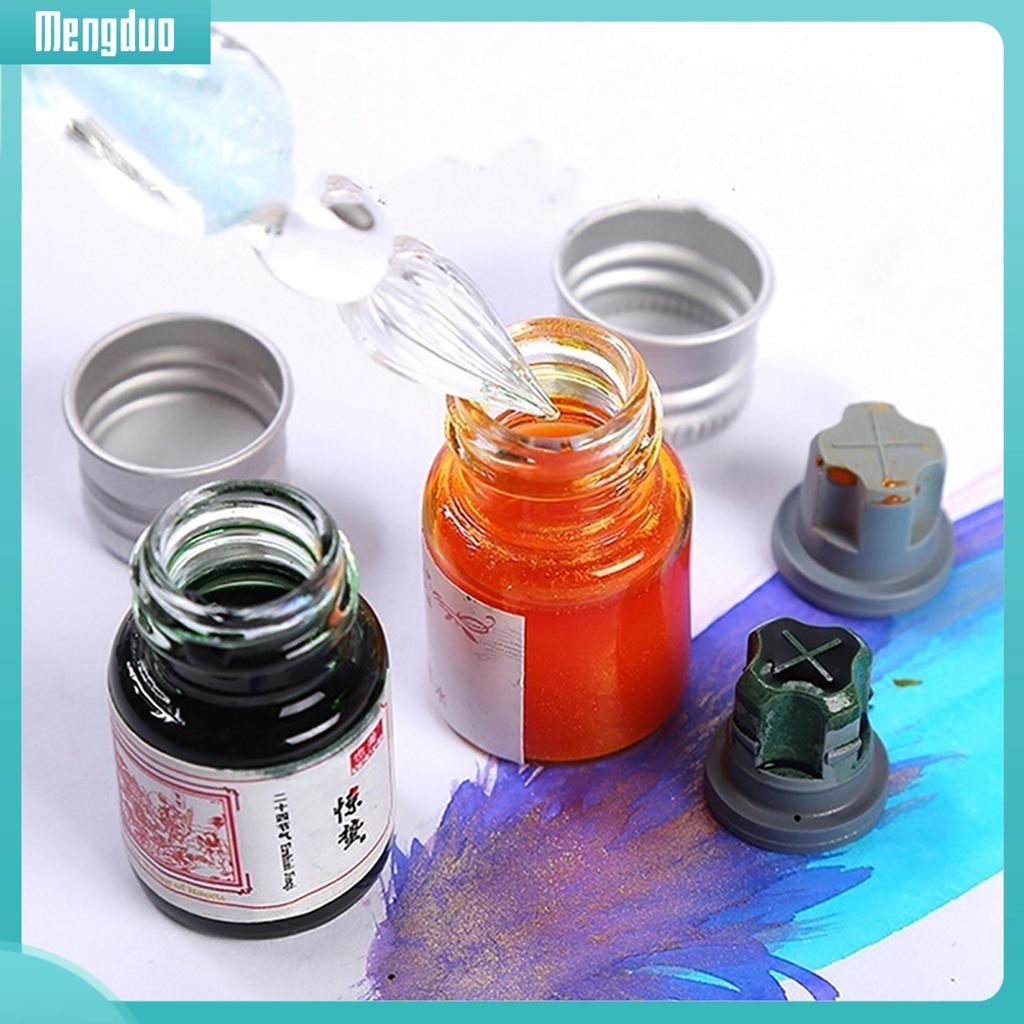 MD❀5ML 24 Colors Calligraphy Writing Painting Fountain Pen Ink with Glitter Powder