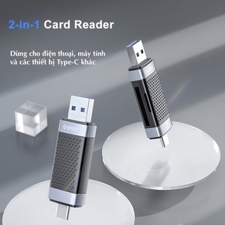 Đầu đọc thẻ nhớ SD TF MicroSD USB Type C ORICO CD2D-AC2/AC3 / 2CR61