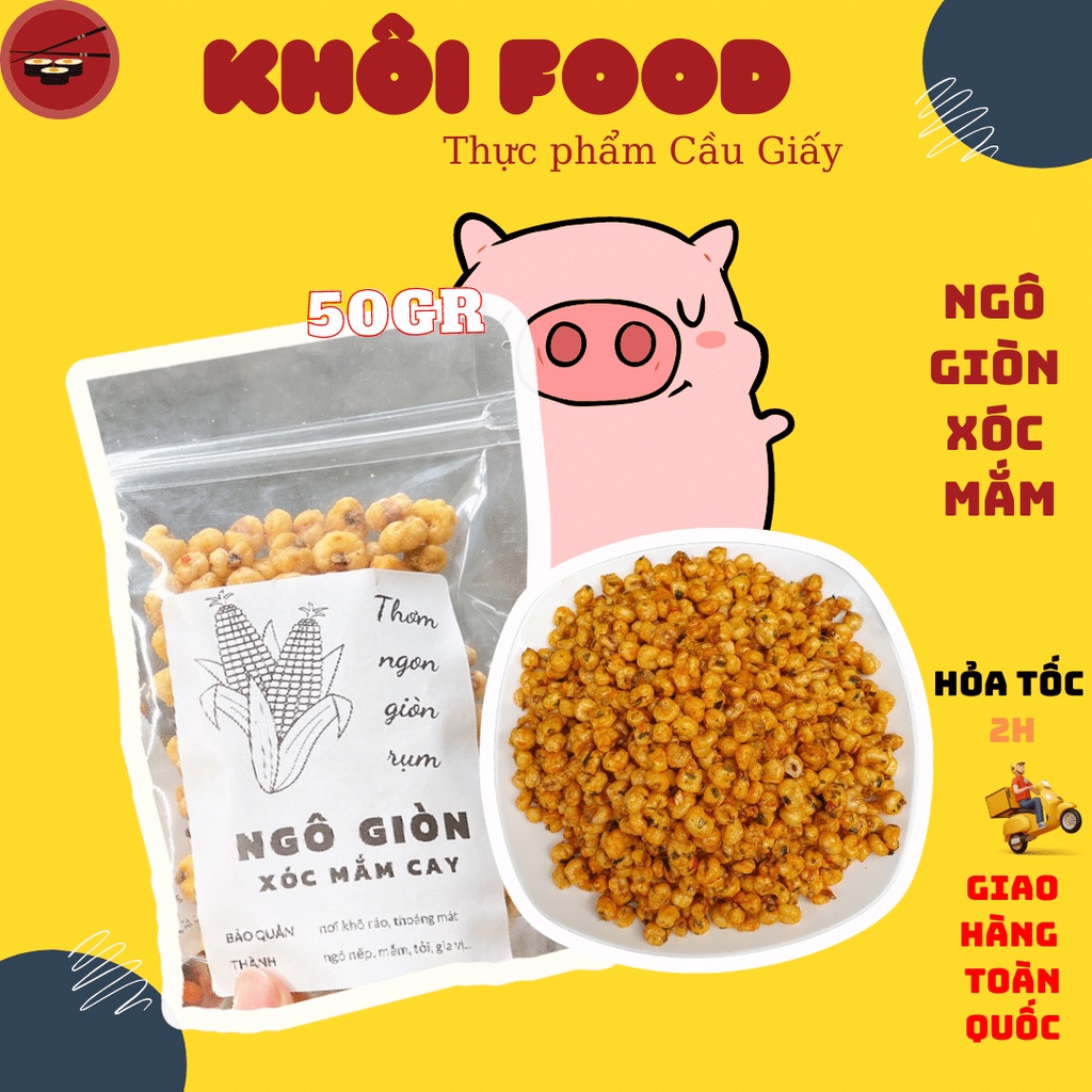 (Quà tặng) Ngô cay xóc mắm zip dùng thử (60gr)