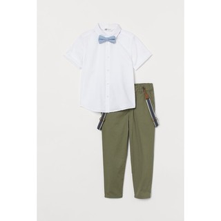 Set quần áo công tử 3 chi tiết HM H&M size  3-4y_hàng chính hãng Mỹ
