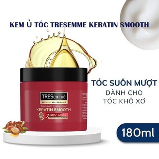 Kem ủ tresemmé keratin smooth deep smoothing mask 180ml phục hồi hư tổn vào nếp suôn mượt