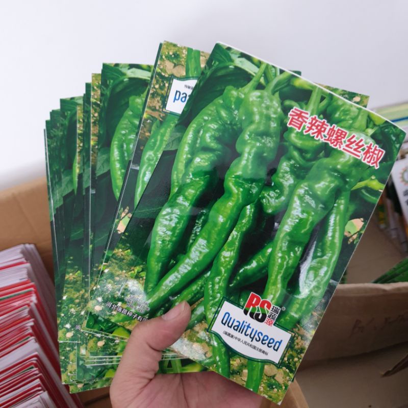 Hạt giống ớt cá ngựa. Hàng Trung Quốc. Gói 4 gram. Tỉ lệ nảy mầm cao