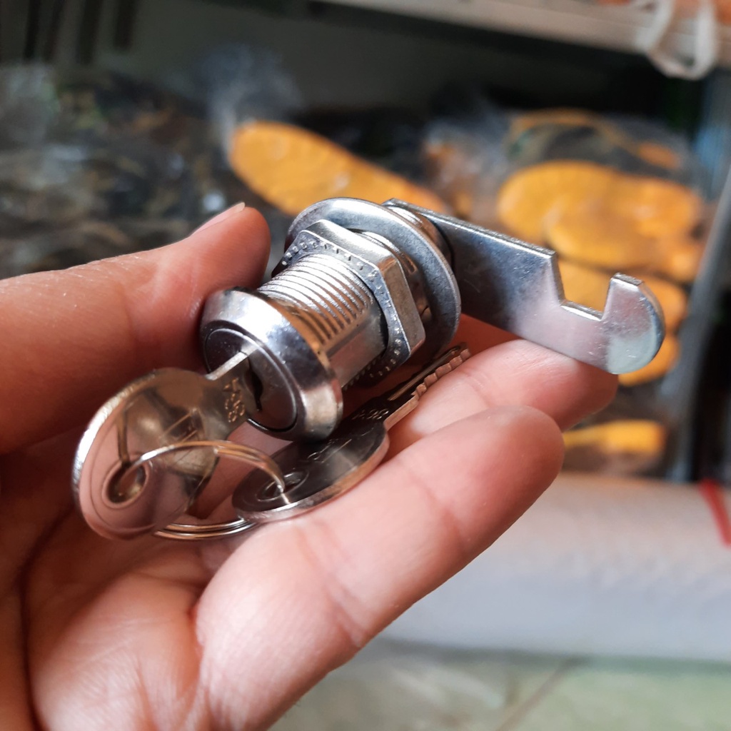 Khóa tủ locker, khóa cốp trục dài 3cm