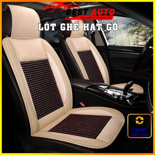 Lót ghế ô tô hạt gỗ cao cấp chống nóng, massage lưng - Best Auto - Bọc ghế ô tô - Lót ghế và tựa lưng ô tô hạt gỗ