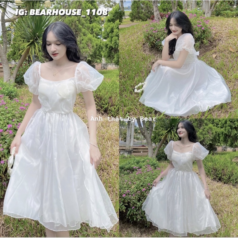 💐 ĐẦM - VÁY TRẮNG CÔNG CHÚA * LOLELY DRESS * mặc sinh nhật, kỷ yếu, đi tiệc