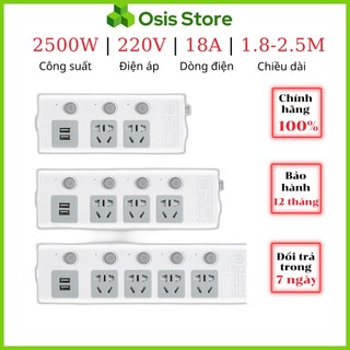 Ổ cắm điện đa năng thông minh osis, ổ cắm điện thông minh kèm cổng sạc usb