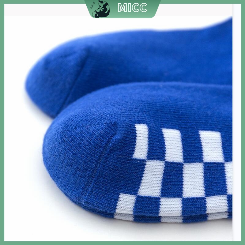 Bộ 5 Đôi Vớ Cotton Thoải Mái Họa Tiết Kẻ Sọc Màu Xanh Dương Dễ Thương Cho Bé Trai 1-12 Tuổi