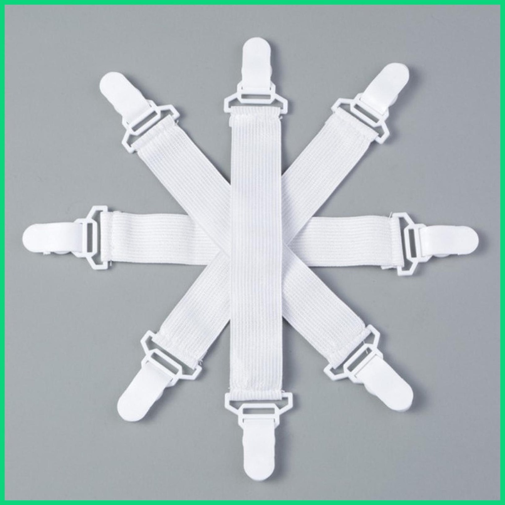 Set 4 Kẹp Cố Định Ga Trải Giường Co Giãn Tốt Tiện Dụng