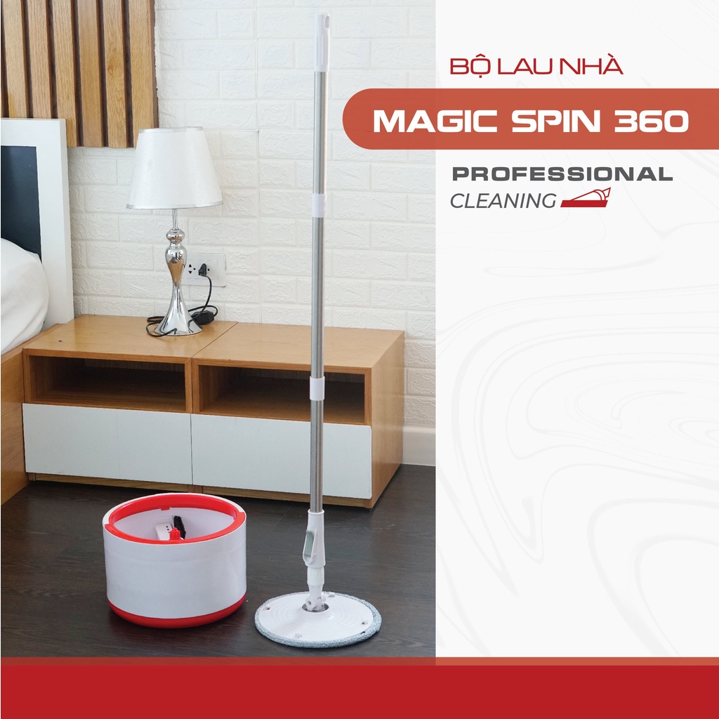 Bông lau nhà Megahome Xmop 247 sử dụng bông lau dán chất liệu cotton thấm hút tốt thích hợp cây lau tròn