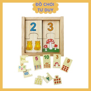 Đồ chơi gỗ Winwintoys - Bộ học số