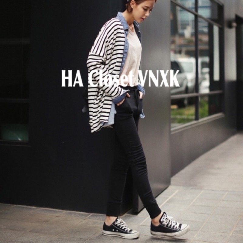 Áo Khoác Len Cardigan Dáng Dài Xuất Nhật