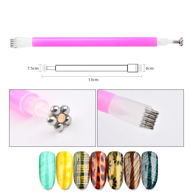 Thanh Nam Châm Hai Đầu Tạo Hiệu Ứng Mắt Mèo Đa Năng Trang Trí Móng Tay