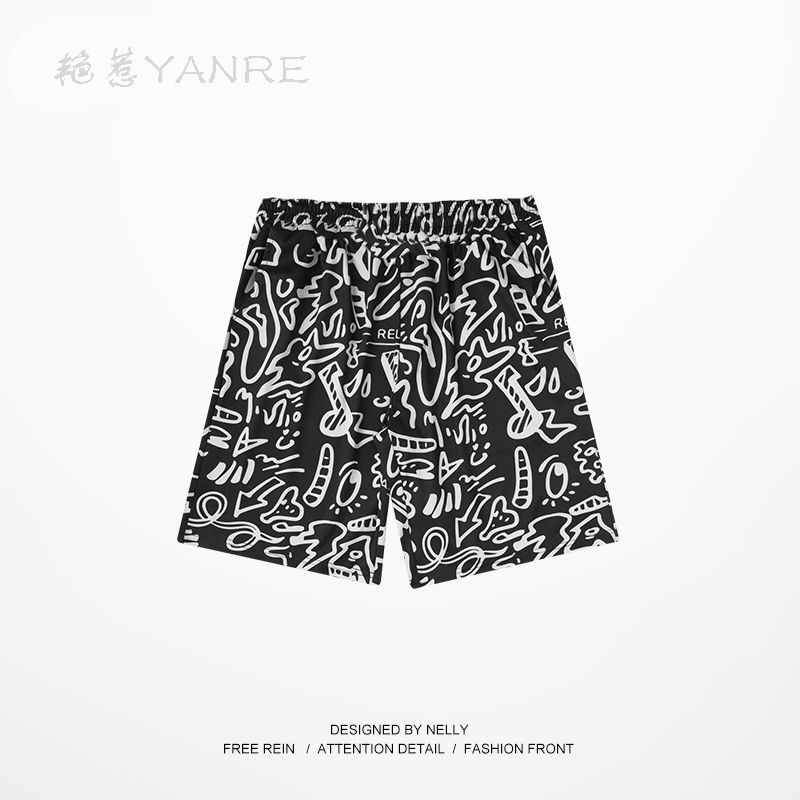 Quần Short Cotton Polyester Dáng Rộng Phong Cách Mới Mùa Hè 2021 Cho Nam Nữ