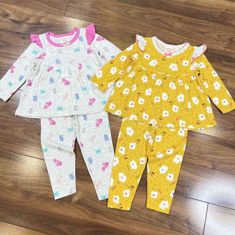 10-21kg  Bộ thu đông dáng babydoll cánh tiên bé gái chất bozip Sài Gòn GYM KIDs BẢNG MÀU 2