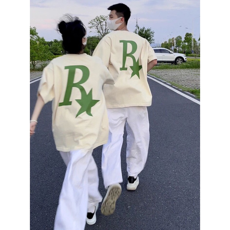 NRVP Áo Thun Unisex Mùa Hè Dáng Suông Tay Cộc Phong Cách Hàn Quốc Cho Nam Nữ