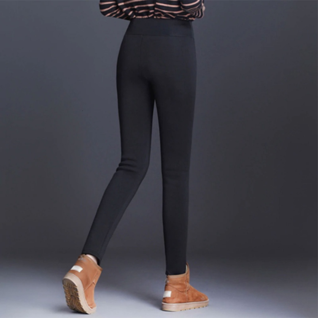 Quần Legging Dày Giữ Ấm Cạp Cao Thời Trang Nữ