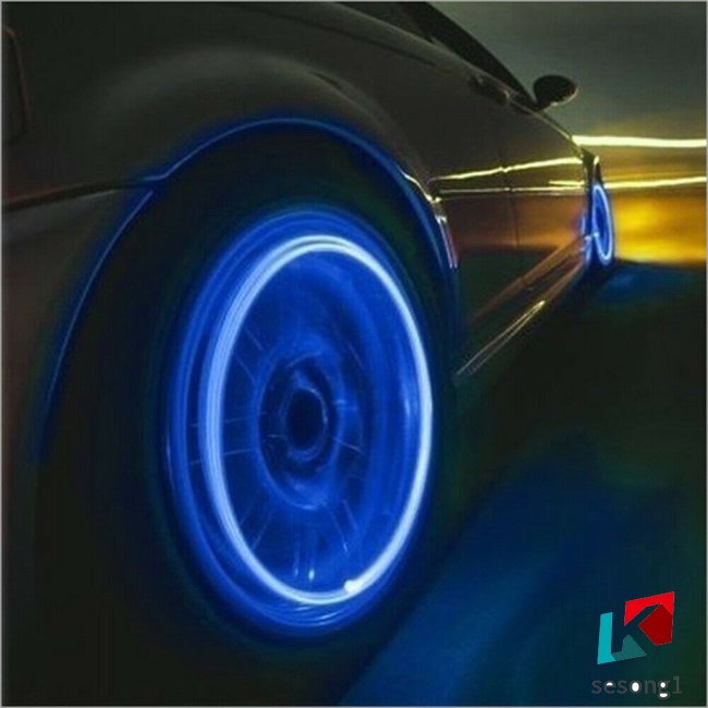 Set 4 Nắp Van Bánh Xe Có Đèn Led Cảm Ứng Thông Minh