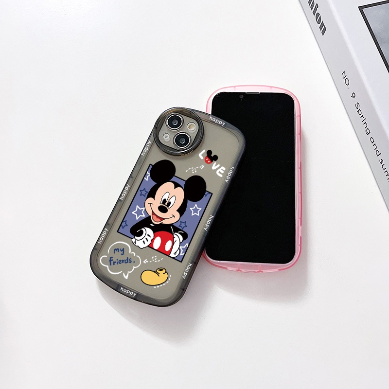 Ốp Điện Thoại TPU Dẻo In Hình Chuột Tình Yêu Cho iPhone 14 13 12 11 Pro Promax 6 6S 7 8 Plus X XR XSMax
