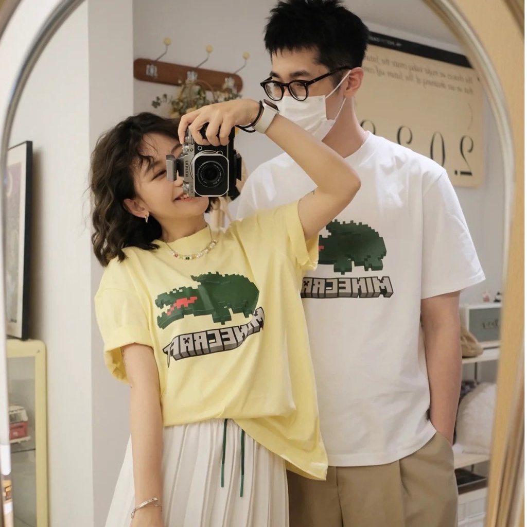 NRVP Áo Thun Unisex Mùa Hè Dáng Suông Tay Cộc Phong Cách Hàn Quốc Cho Nam Nữ